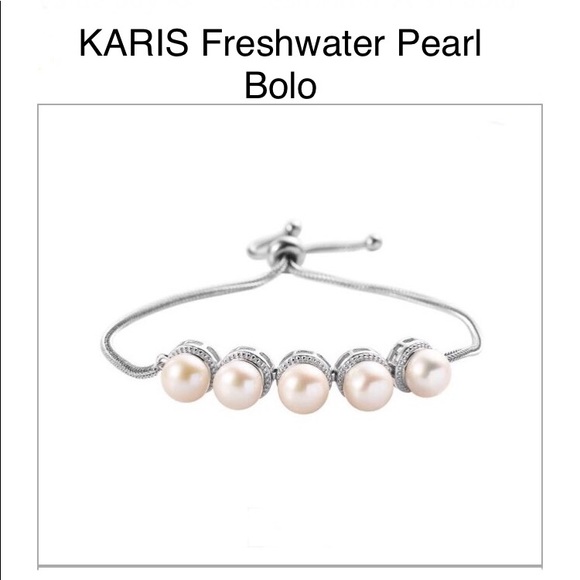 REAL Freshwater pearls adjustable bracelet - Picture 1 of 9
